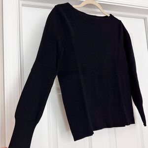 J. Crew Black Long Sleeve Top